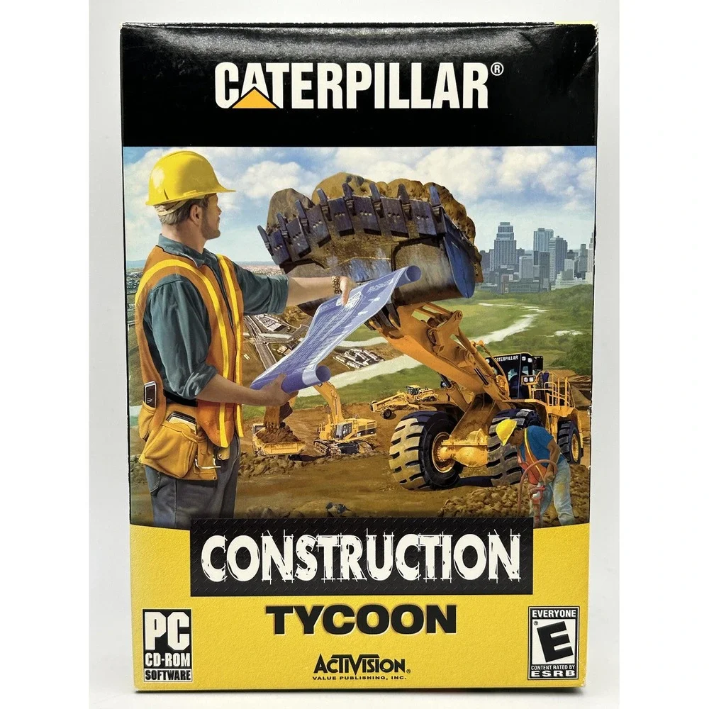 Caterpillar Construction Tycoon Activision PC Cd-ROM Brand New Sealed